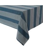 Nappe en lin mélangé Santa Cruz bleu de Prusse