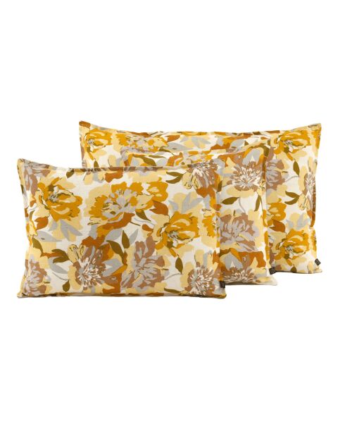 Housse de coussin en lin mélangé Trieste ocre - 50 x 80 cm