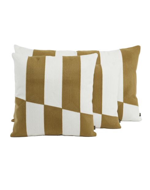 Housse de coussin en lin mélangé Sidney gold