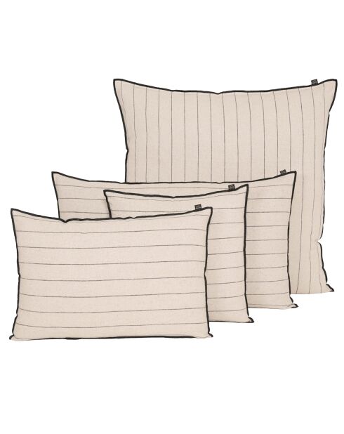 Housse de coussin en lin mélangé Calvi II naturelle