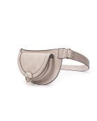 Ully Gürteltasche aus ecrufarbenem Leder - 20x12x2,5 cm