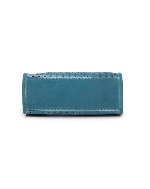 M Gae blaue kleine Lederhandtasche - 25x20x11 cm