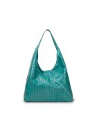 Kleine Tragetasche aus Leder Handtasche M Moon türkis - 28x21x11 cm