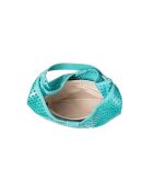 Kleine Tragetasche aus Leder Handtasche M Moon türkis - 28x21x11 cm