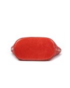 Sac cabas porté épaule en cuir tressé Ofine feu - 29x30x16 cm