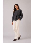 Cappotto Escape in cotone blu notte