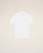 Polo en coton manches courtes Ami de Cœur blanc
