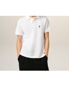Polo en coton manches courtes Ami de Cœur blanc