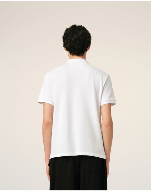 Polo en coton manches courtes Ami de Cœur blanc