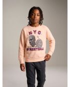 Hellrosa Sweatshirt Fago aus Baumwolle