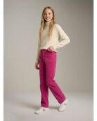 Pantalon en Velours côtelé Pepy fushia