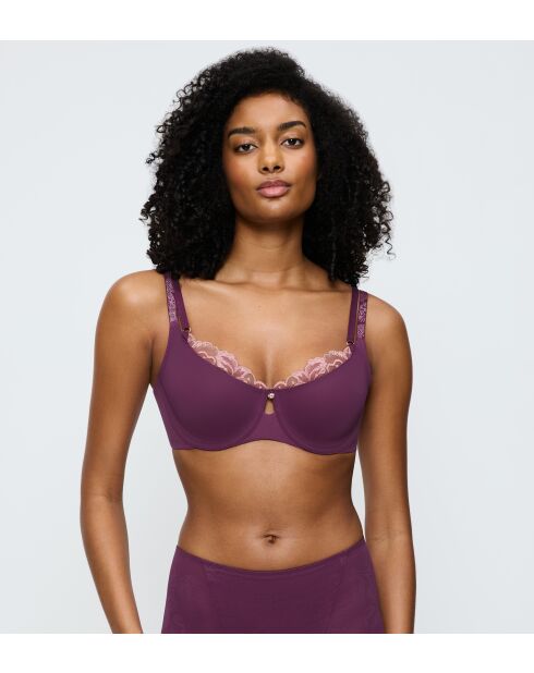 Soutien-gorge Wild Gardenia Florale W01 violet