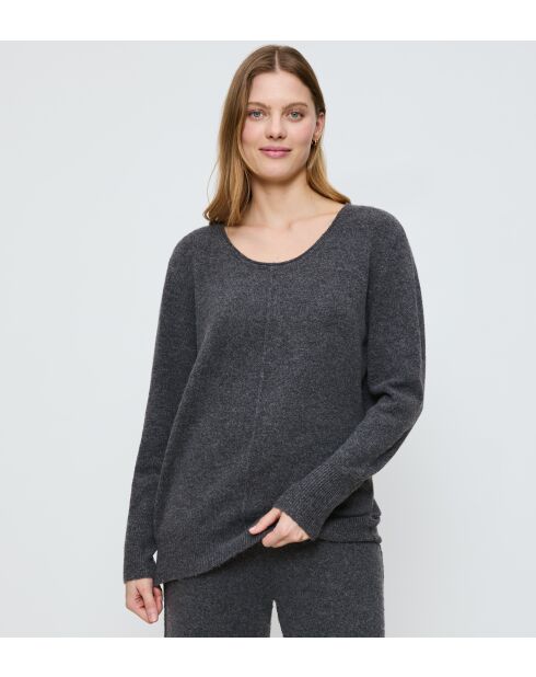 Sweat-shirt Amourette Cozy gris