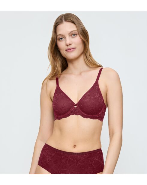 Soutien-gorge Amourette Charm T W02 bordeaux