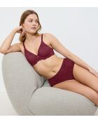 Soutien-gorge Amourette Charm T W02 bordeaux