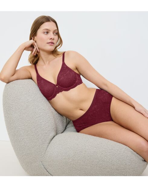 Soutien-gorge Amourette Charm T W02 bordeaux