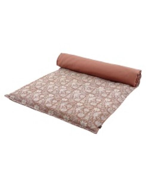 Housse d’édredon en lin mélangé Jaipur mocaccino - 85 x 200 cm