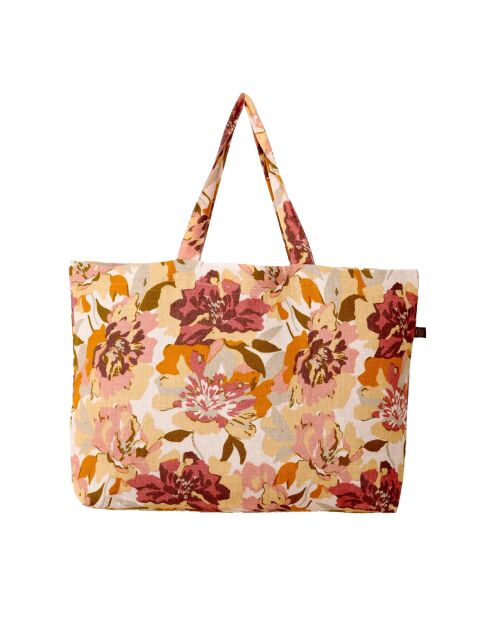 Bolsa Trieste en mezcla de lino y almendras, 60 x 35 cm