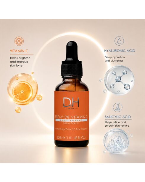 DR H Pro-V Anti-Aging-Serum mit 5% Vitamin C, 30 ml