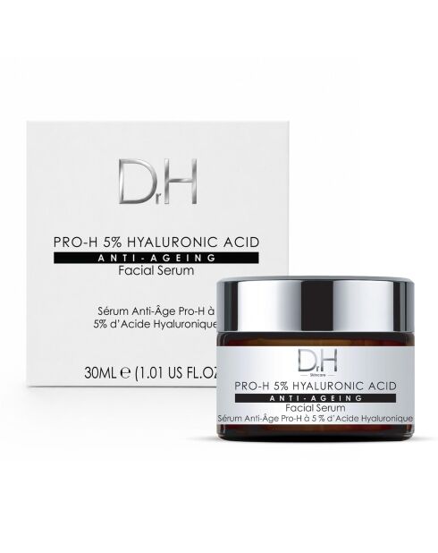 DR H Pro-H Anti-Aging-Gesichtsserum mit 5% Hyaluronsäure, 30 ml