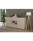 Buffet 2 portes, 2 tiroirs RIO cachemire - 181x84x42 cm
