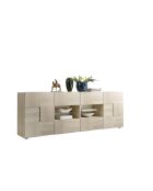 Buffet 2 portes, 4 tiroirs DAMA chêne samoa - 241x84x43 cm