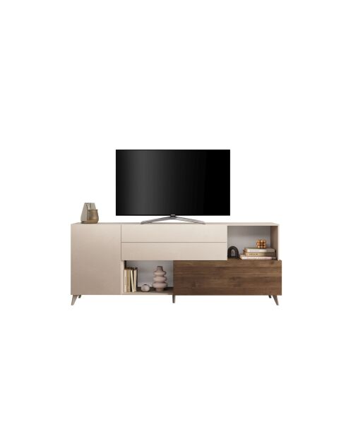Buffet grand MONACO cachemire / mercure - 241x94x43 cm