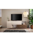 Buffet grand MONACO cachemire / mercure - 241x94x43 cm