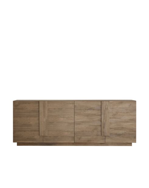 Buffet 4 portes JUPITER chêne mercure - 241x44x90 cm