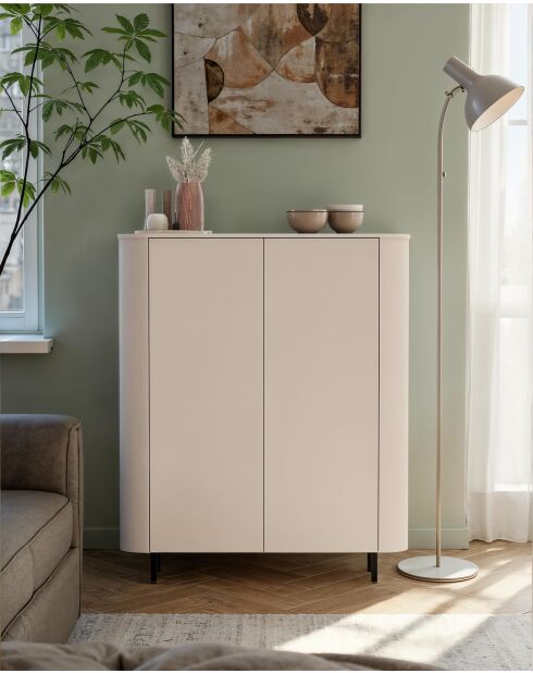Contenitore, 2 ante LIDO cashmere - 130x154x43 cm