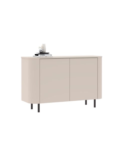 Buffet 2 portes LIDO cachemire - 130x83x43 cm