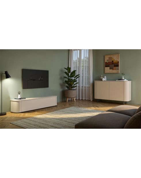 Buffet 2 portes LIDO cachemire - 130x83x43 cm