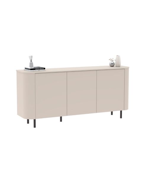 Buffet 3 portes LIDO cachemire - 180x83x43 cm