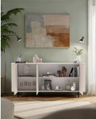 Buffet 3 portes LIDO cachemire - 180x83x43 cm
