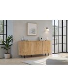 Buffet 3 portes MURANO chêne cadiz - 180x83x43 cm