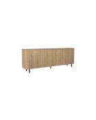 Buffet 4 portes MURANO chêne cadiz - 230.5x83x43 cm