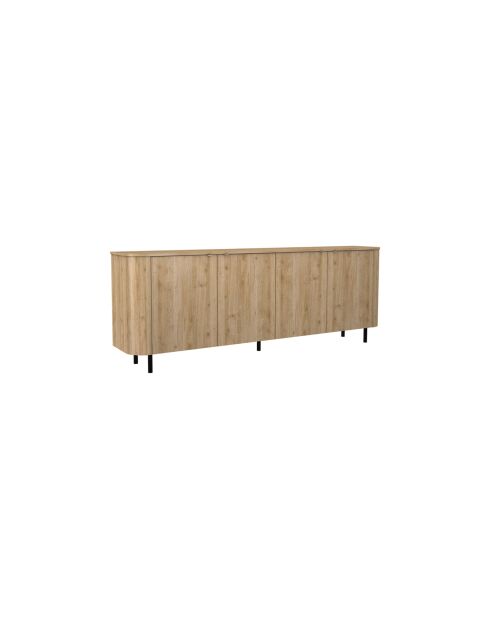 Buffet 4 portes MURANO chêne cadiz - 230.5x83x43 cm