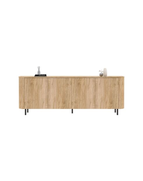 Buffet 4 portes MURANO chêne cadiz - 230.5x83x43 cm