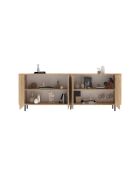 Buffet 4 portes MURANO chêne cadiz - 230.5x83x43 cm