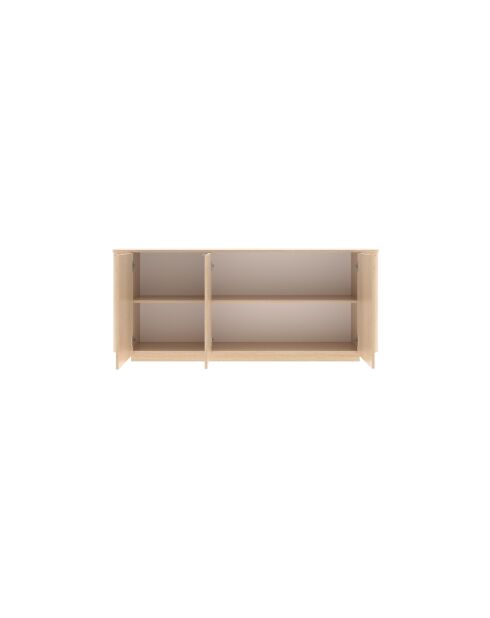 Buffet 3 portes ADRIATICO chène clair lindbergh - 180x75x43 cm