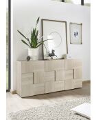 Buffet 3 portes en bois DAMA chêne samoa - 181x42x84 cm