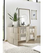 Buffet 3 portes en bois DAMA chêne samoa - 181x42x84 cm