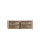 Buffet 4 portes ADRIATICO chène clair lindbergh - 230.5x75x43 cm