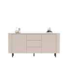 Buffet 2 portes, 3 tiroirs LIDO cachemire - 180x83x43 cm