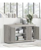 Buffet 3 portes BASIC chêne pin clair - 160x42x85.8 cm