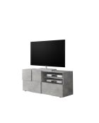 Kleiner TV-Ständer 1 Tür, 1 Schublade DAMA Beton - 121x42x57 cm