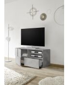 Kleiner TV-Ständer 1 Tür, 1 Schublade DAMA Beton - 121x42x57 cm