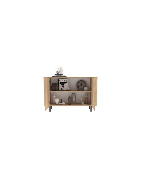 Buffet avec 2 portes MURANO chêne cadiz - 130x83x43 cm