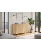 Buffet avec 2 portes MURANO chêne cadiz - 130x83x43 cm