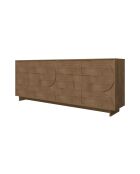 Buffet 4 portes push - pull ZEN bois mercure - 205x80x40 cm